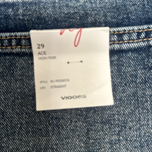 Vigoss Button Fly Side Slit Jeans Size 29 - Picture 3 of 5